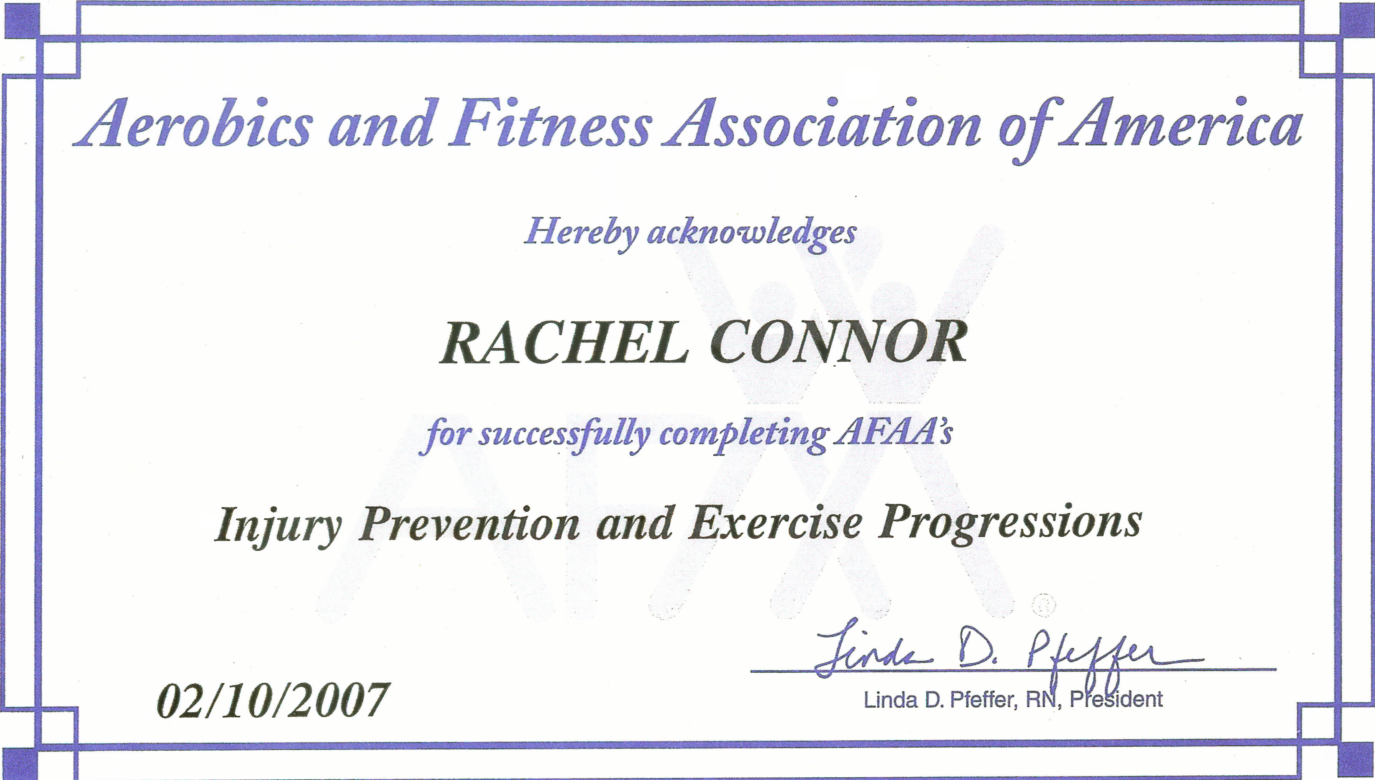 Injury Prevention and Excerise Progressions Certificate